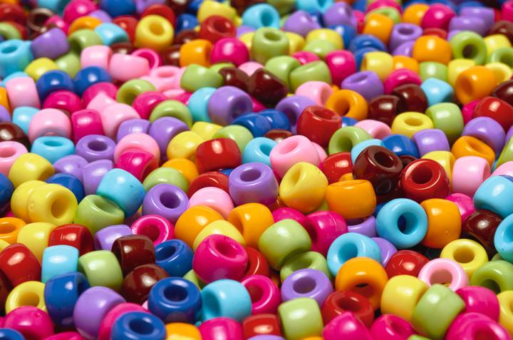 Produktbild VBS XXL Perlen "Bunt gemixt", Ø 8 mm, 500 g