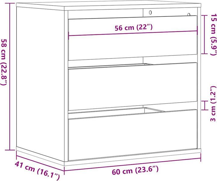 Produktbild vidaXL Lark (60 x 41 x 58 cm)