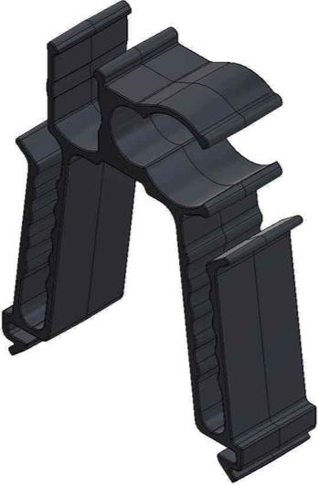 Actual product image Van der Valk Solar Systems 732012 Multi cable clip for roof rack rail flat roof mounting ValkPro+ L10