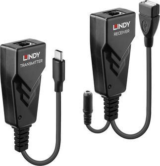 Produktbild Lindy 150m USB 2.0 Cat.6 Extender Zum Anschluss von USB 2.0 Geräten in grossen Entfernungen bis 150m