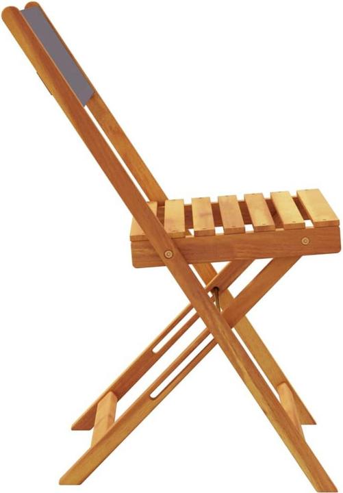 Immagine prodotto vidaXL Sedie da bistrot 2 pezzi. Acacia e tessuto