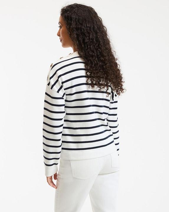 Produktbild La Redoute Collections Matrosenpullover aus reiner Baumwolle (XL)