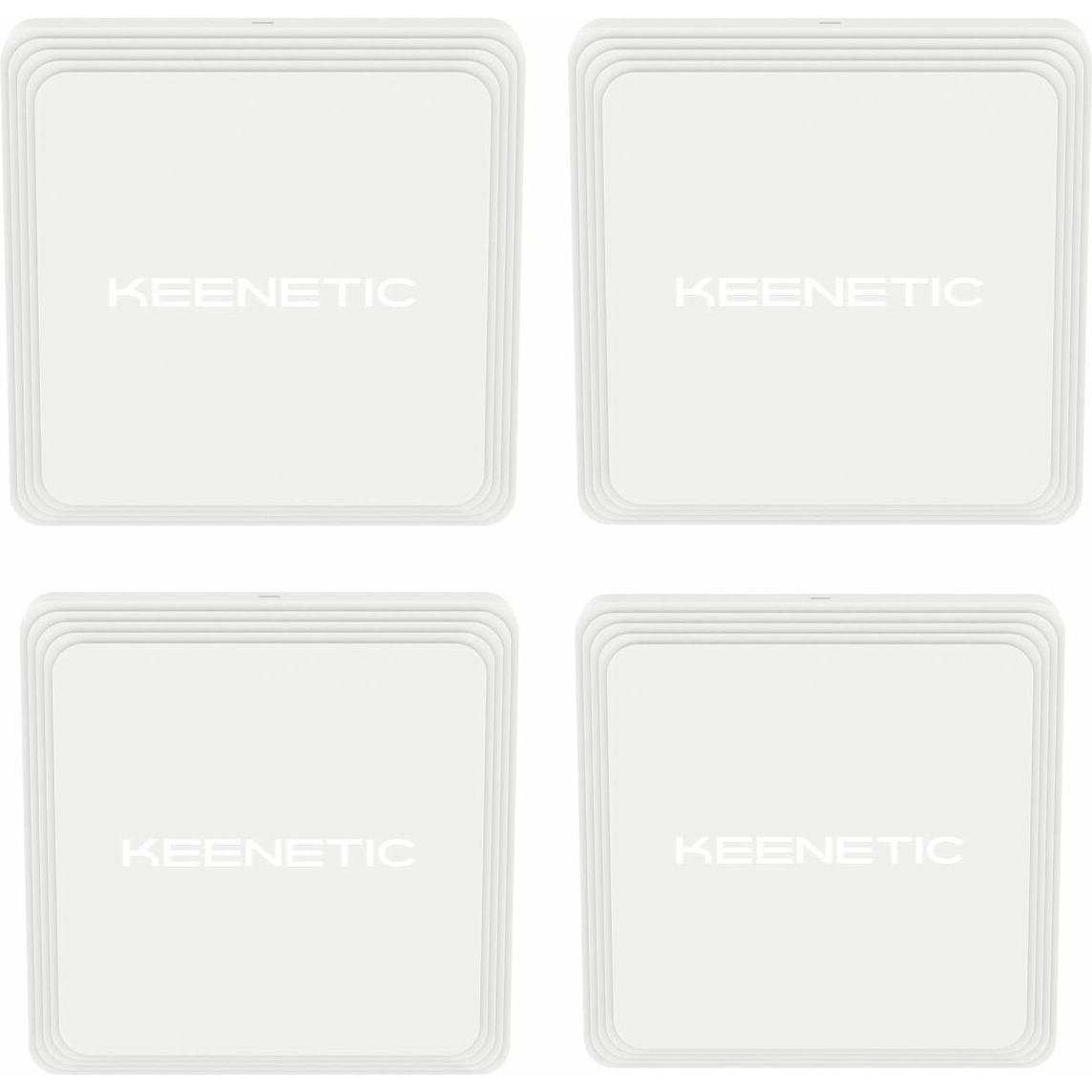 Keenetic Voyager Pro AX1800 Mesh WiFi 6 Router/Extender/Access Point, 4-Pack, Router, Bianco
