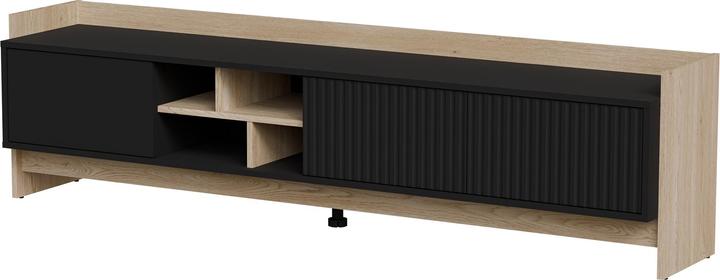 Cama RTV PORTO 3D cabinet 190x38x50 oak/black