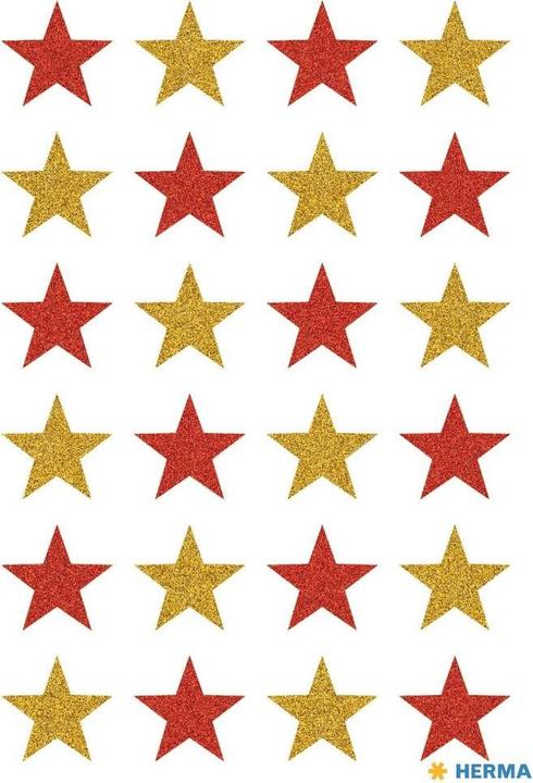 Produktbild HERMA Sticker Sterne (24 Sticker)