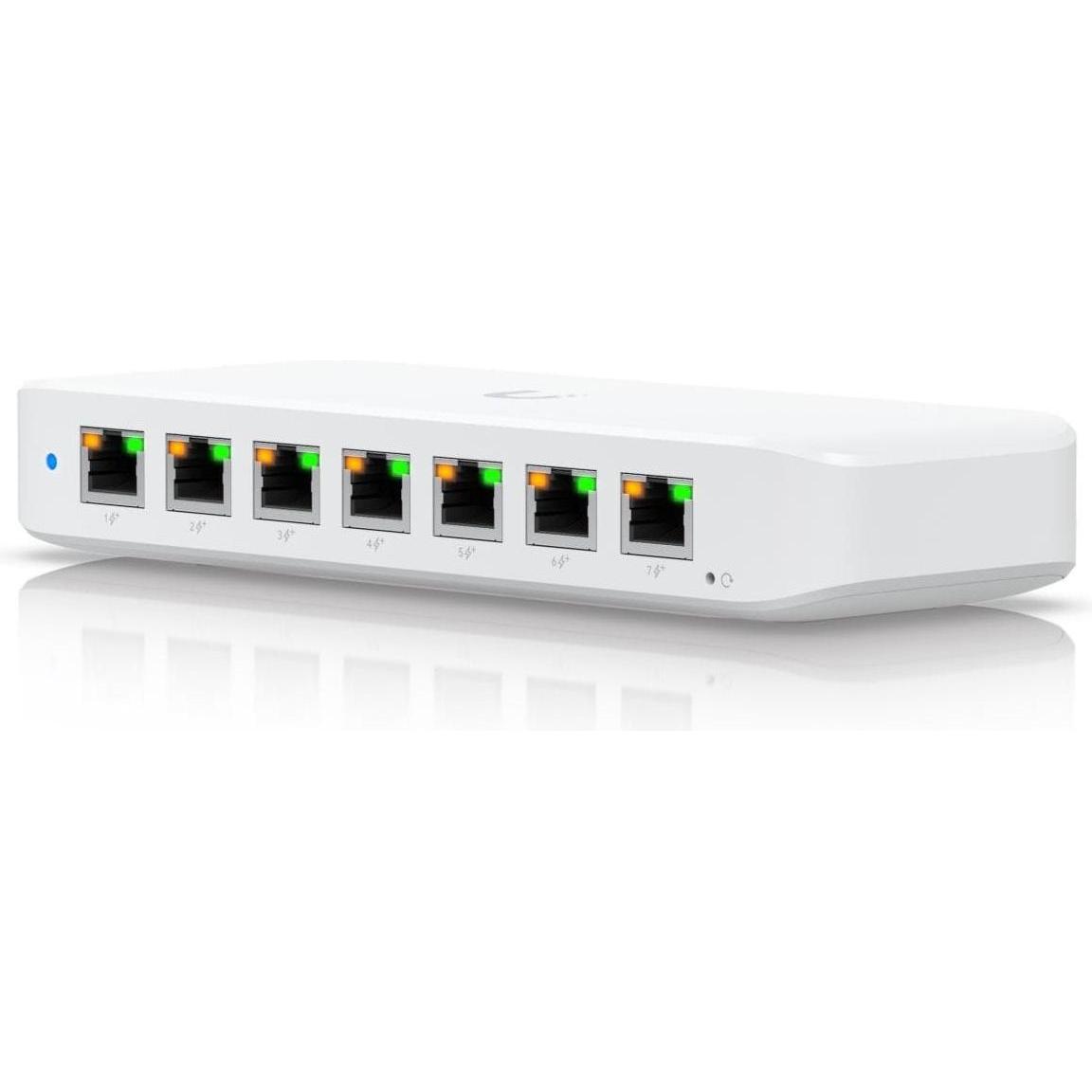 Ubiquiti Ultra 210W (8 Ports), Netzwerk Switch, Weiss