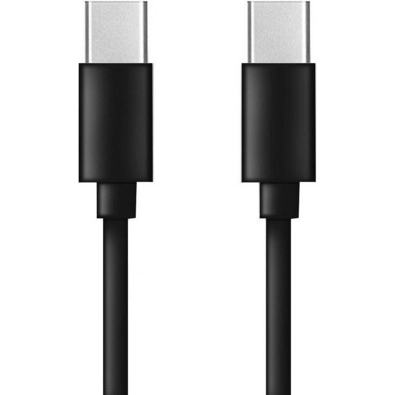 OEM Cable Cable Type C to Type C PD QC 3A 60W C296 (long conector 8mm) 1 m black (USB 3.0, 60 W), Cavo USB