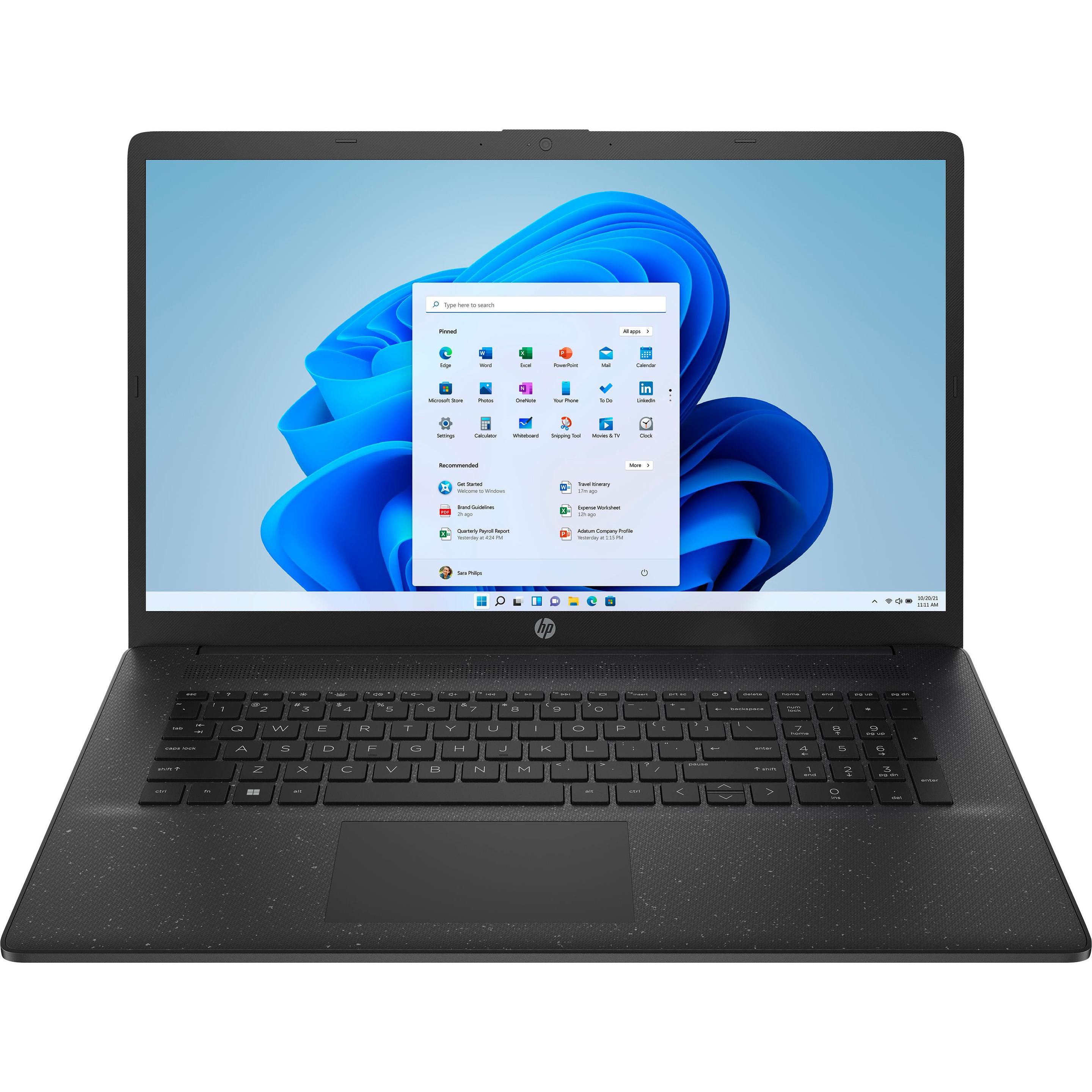 HP Laptop 17-cn3041ng (17.30", Intel N200, 8 GB, 549.76 GB, DE), Notebook, Schwarz