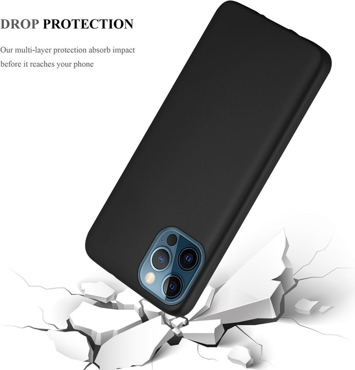 Produktbild Cadorabo TPU Matt Metallic Cover (Realme 12 Pro+, Apple iPhone 12)