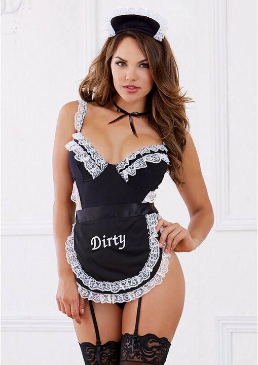 Produktbild Dreamgirl French Maid Teddy (One Size)