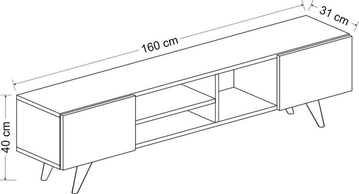 Produktbild Vente-unique Mostia (160 x 31 x 40 cm)