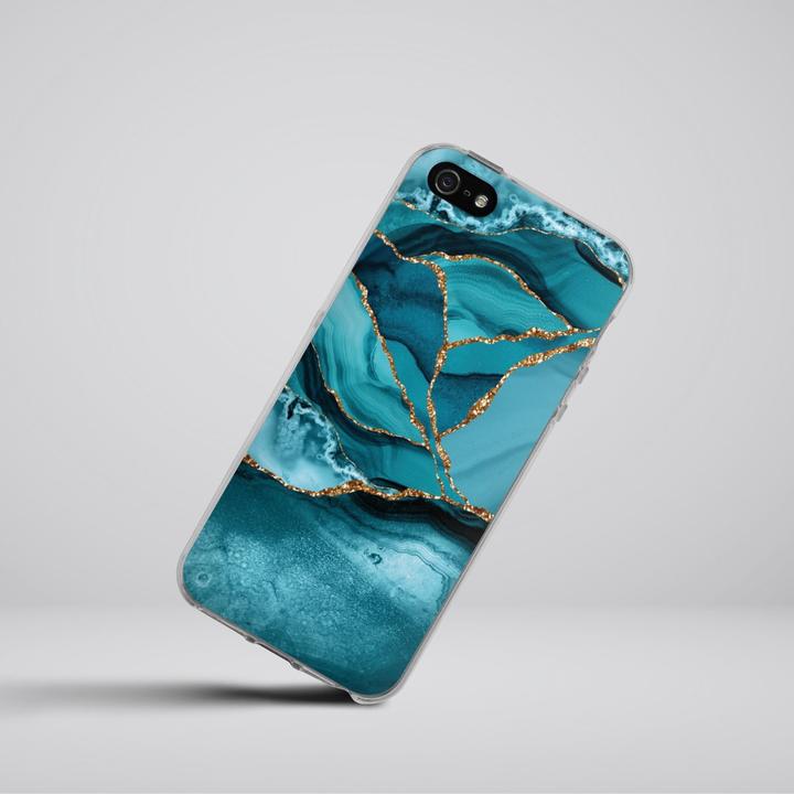 Produktbild DeinDesign Silikon Hülle für Apple iPhone 5 Handyhülle Case Smartphone Schutzhülle Glitzer Look Edelstein (Apple iPhone 5)