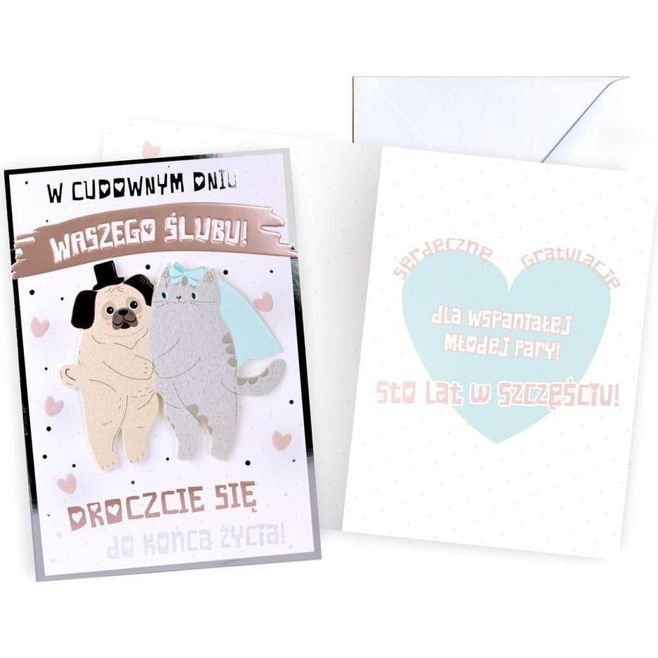 Kukartka, Biglietto di auguri + Carta da lettere, Karte B6 Hochzeit (1 pz.)