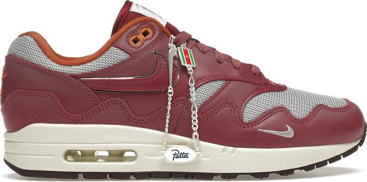 Image du produit Nike Air Max 1 Patta Waves Rush Maroon (with Bracelet) (44.5)