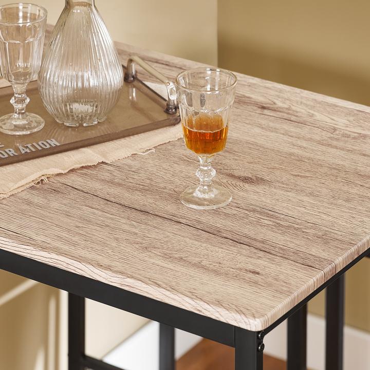 Produktbild SoBuy Bartisch mit 4 Hockern (100 x 60 x 96 cm)
