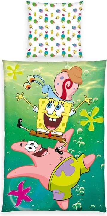 Produktbild Herding Spongebob Schwammkopf Bettwäsche 135 x 200 cm / 80 x 80 cm