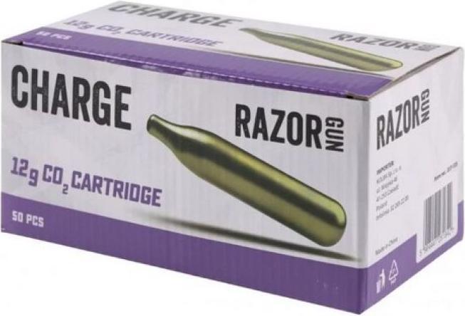 Razorgun Kapsuły CO2 12g - 50 sztuk w pudełku