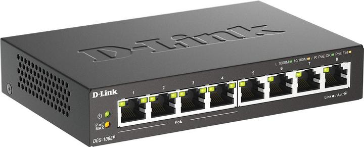 Image du produit D-Link Dgs-1008p (8 ports)