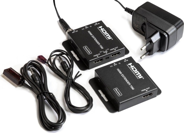 Productafbeelding FeinTech VME00110 HDMI over LAN Extender | 4K 30Hz | 70 m (Extender, CAT verlenger)
