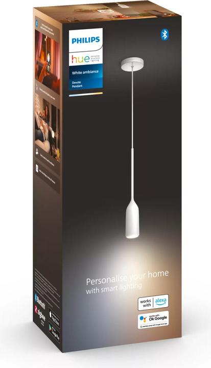 Image du produit Philips Hue White Ambiance Devote Suspension blanc 806 lm (E27, 806 lm)