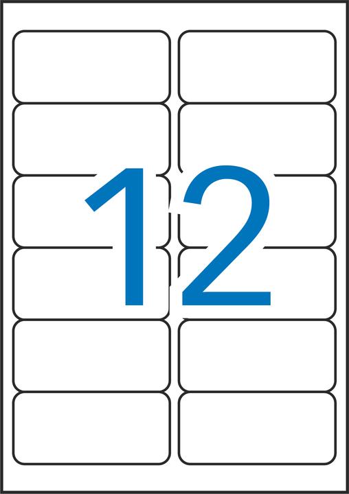 Actual product image Apli Weatherproof foil labels, 99.1 x 42.3 mm, whiteá