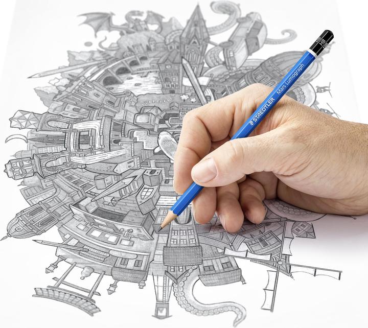 Produktbild Staedtler Mars Lumograph 100 Zeichenbleistifte (2 mm, M, 24x)