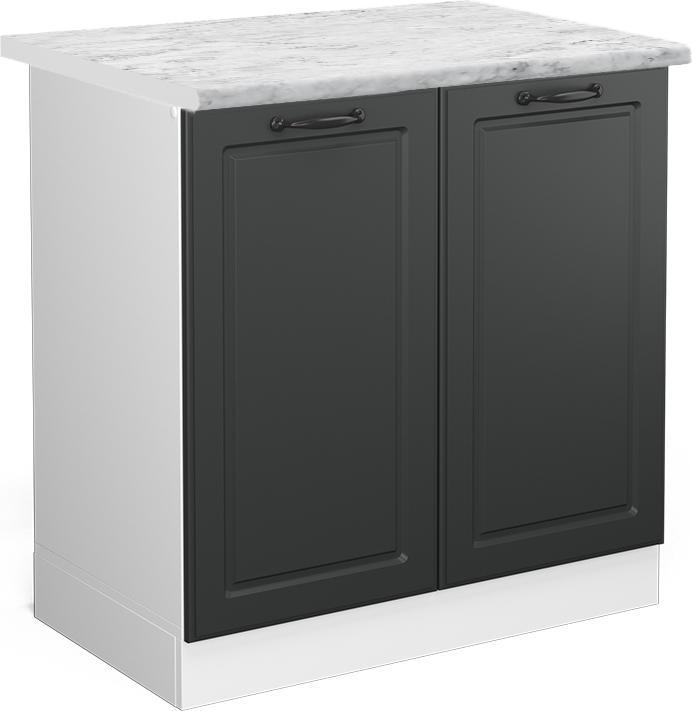 Anthrazit Landhaus, Weiss