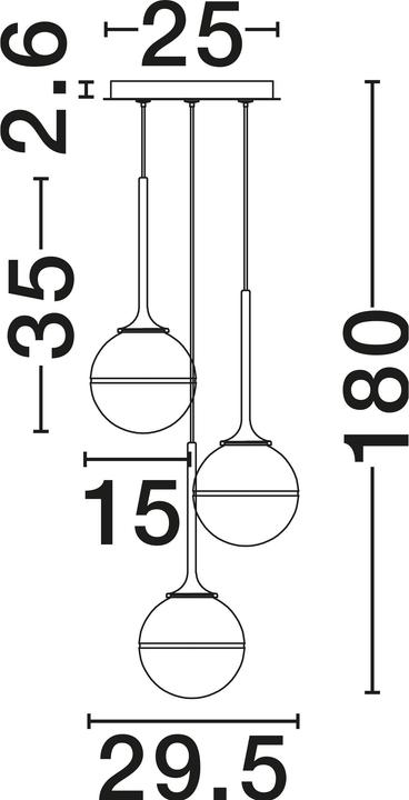 Actual product image Nova Luce Cantona (G9)