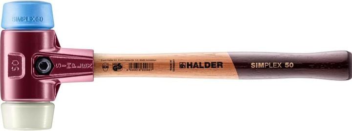 Actual product image Halder SIMPLEX soft-face mallet, TPE-soft / nylon with malleable cast iron housing and high-quality