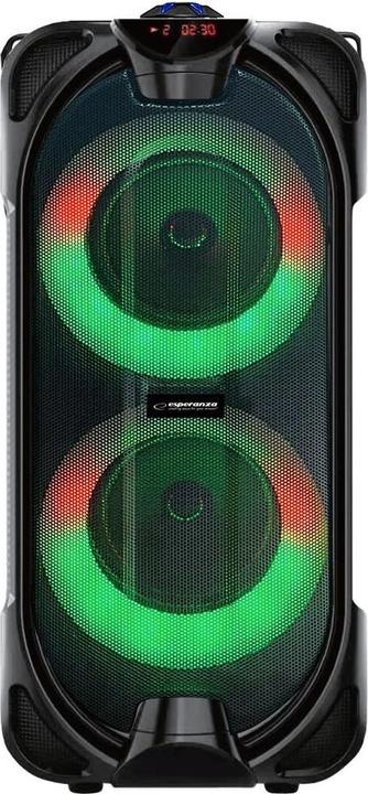 Immagine prodotto Esperanza EP157 BT FM LED RGB Altoparlante nero 10W (5 h, Batteria ricaricabile)