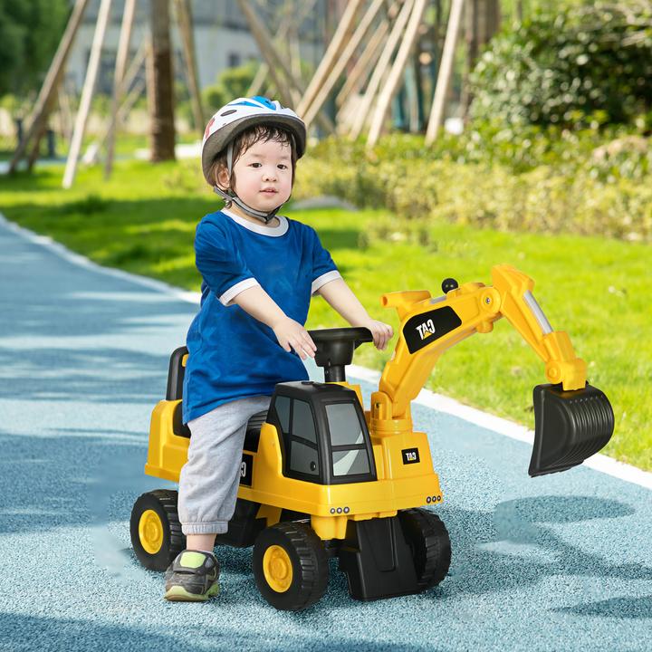 Actual product image Homcom Seated excavator with controllable bucket
