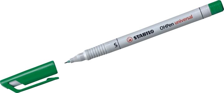 Actual product image STABILO Foil pen - OHPen universal - water-soluble superfine - pack of 10 - green (Green, 0.40 mm, 10 x)