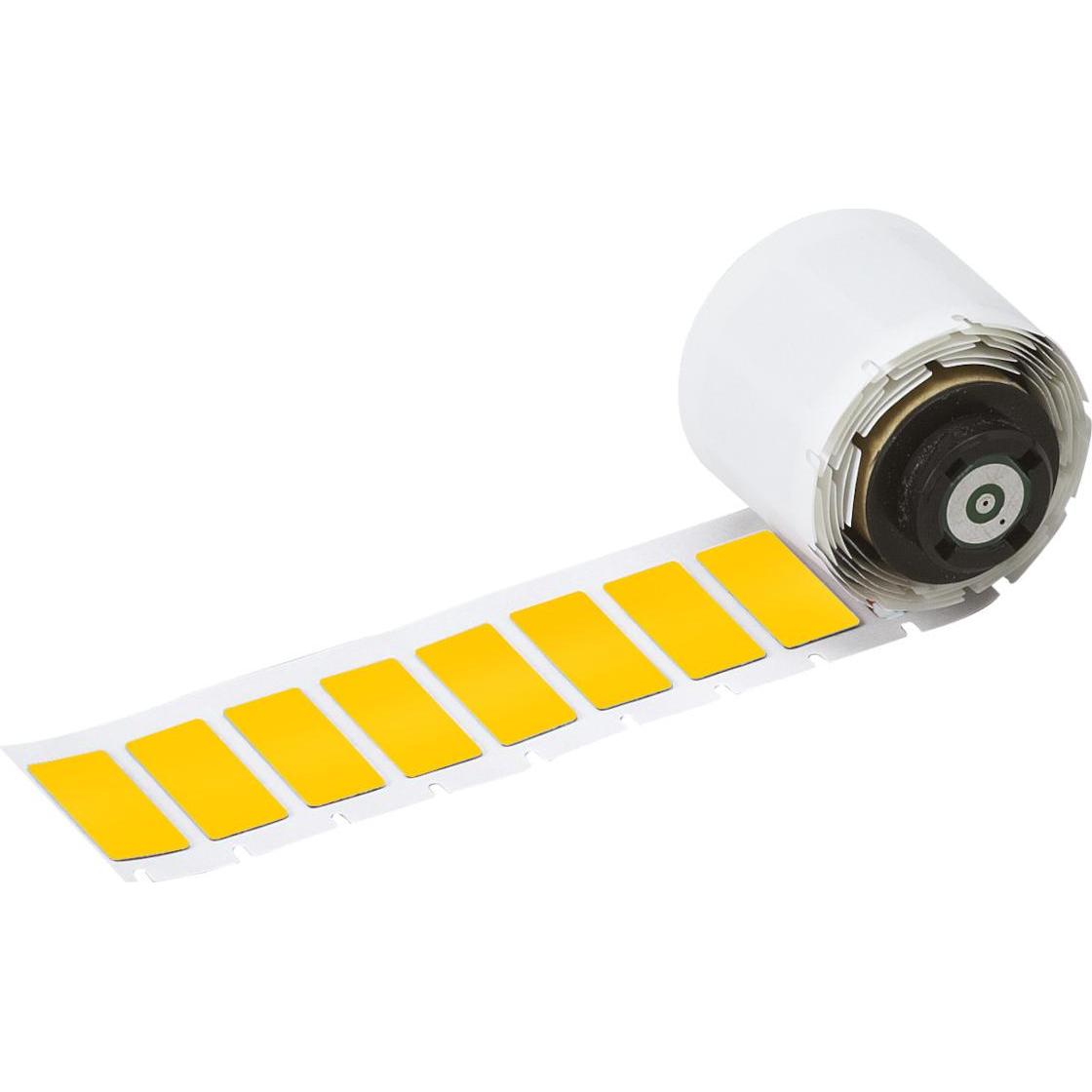 Brady, Rotolo di etichette, M7-7-7593-YL, EPREP, poliestere, giallo, lucido, 35,00 x 18,00 mm, permanente (100 pz) (3.50 cm)