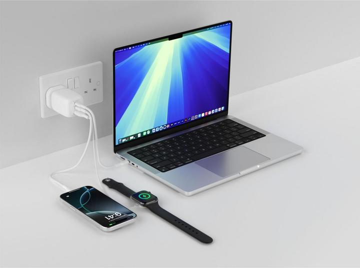 Image du produit Belkin BOOST Charge 100W USB-C Ladegerät 2xUSB-C/1xA WCH016hqWH (100 W)