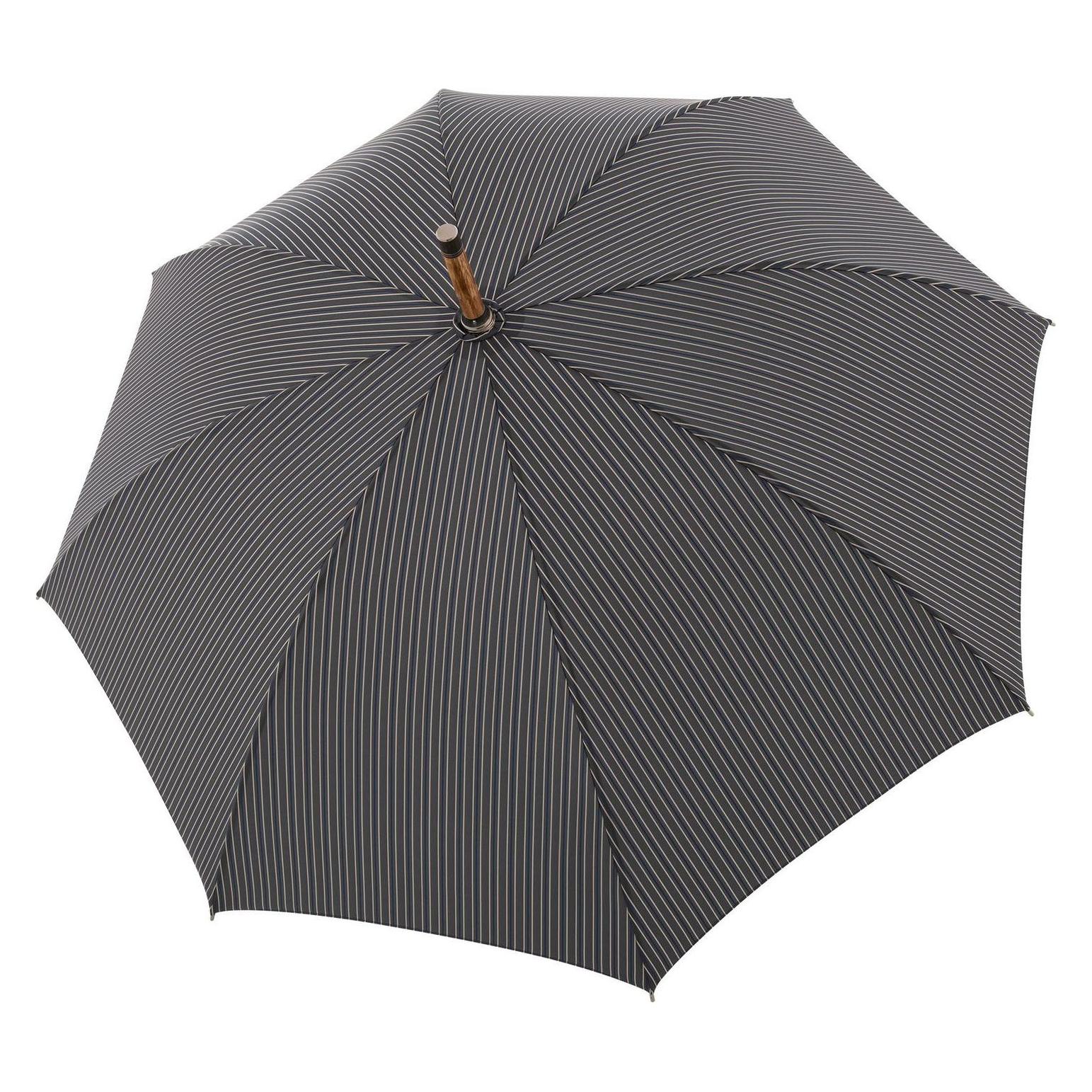 Doppler Manufaktur, Herren, Regenschirm, Hasel Orion, Schwarz, Blau, Beige