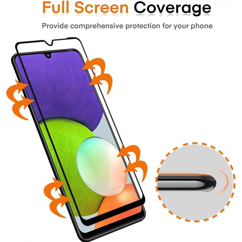Thumbnail - Screenguard Samsung Galaxy A22 5G Full Screen Panzerglas Schutzfolie 2.5D 9H (1 Stück, Samsung Galaxy A22 5G), Smartphon...