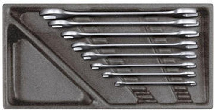 Gedore Red red R22150001 Double open-end spanner set 2/6 CT module 8 pieces (10 mm, 11 mm, 12 mm, 13 mm, 14 mm, 15 mm, 16 mm, 17 mm, 18 mm, 19 mm, 20 mm, 21 mm, 22 mm, 6 mm, 7 mm, 8 mm, 9 mm)