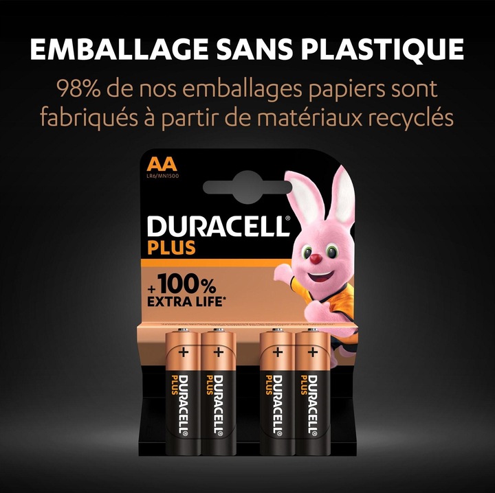 Produktbild Duracell Plus (4 Stk., AA, 2600 mAh)