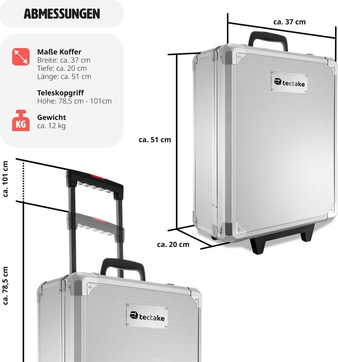 Actual product image tectake Trolley tool box (1 pieces)