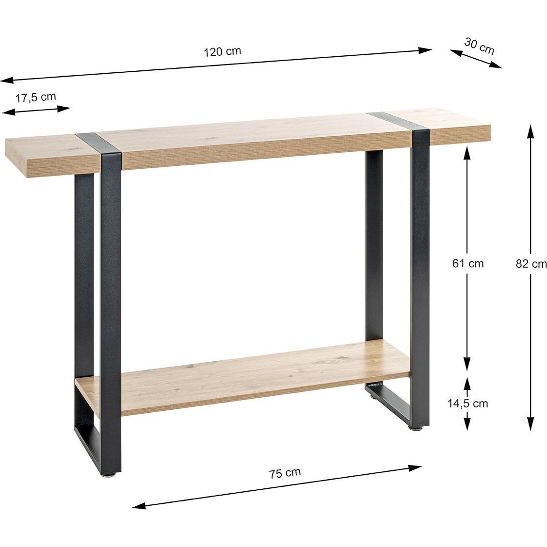Thumbnail - HAKU Möbel, Konsolentisch, Konsole (120 x 30 x 82 cm)