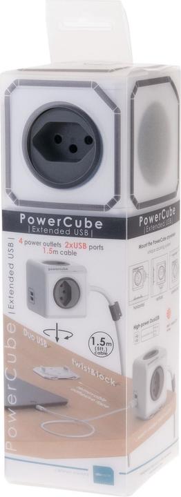Actual product image Allocacoc PowerCube Extended USB S+ (4 x, Type 13, USB-A, 1.50 m)