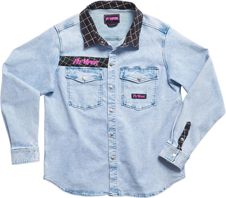 Immagine prodotto Pit Viper The Surge Matrix Sport Denim Button Down (M)
