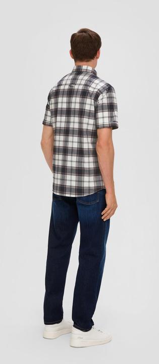 Immagine prodotto s.Oliver Hemd Kurzes Baumwollstretch-Hemd im Slim Fit (L)