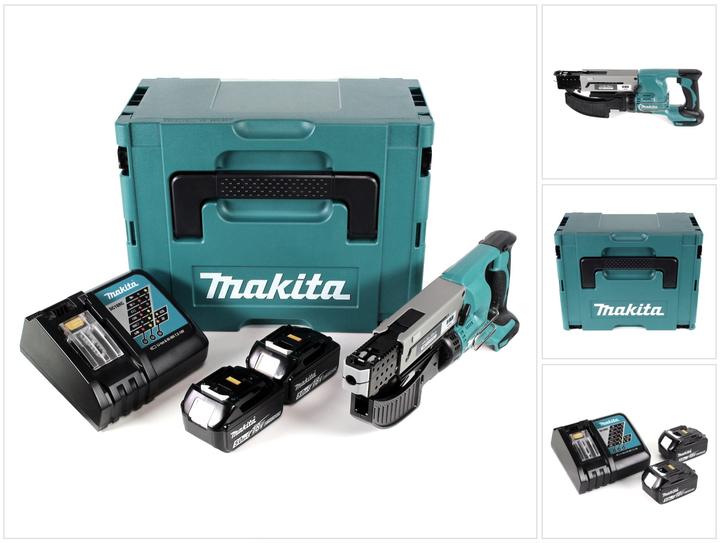 Produktbild Makita 18V Akku-Magazinschrauber DFR550RTJ 2x 5.0Ah Akku