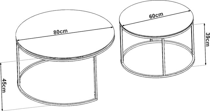 Actual product image En.Casa Kokkola (80 x 60 x 39 cm)