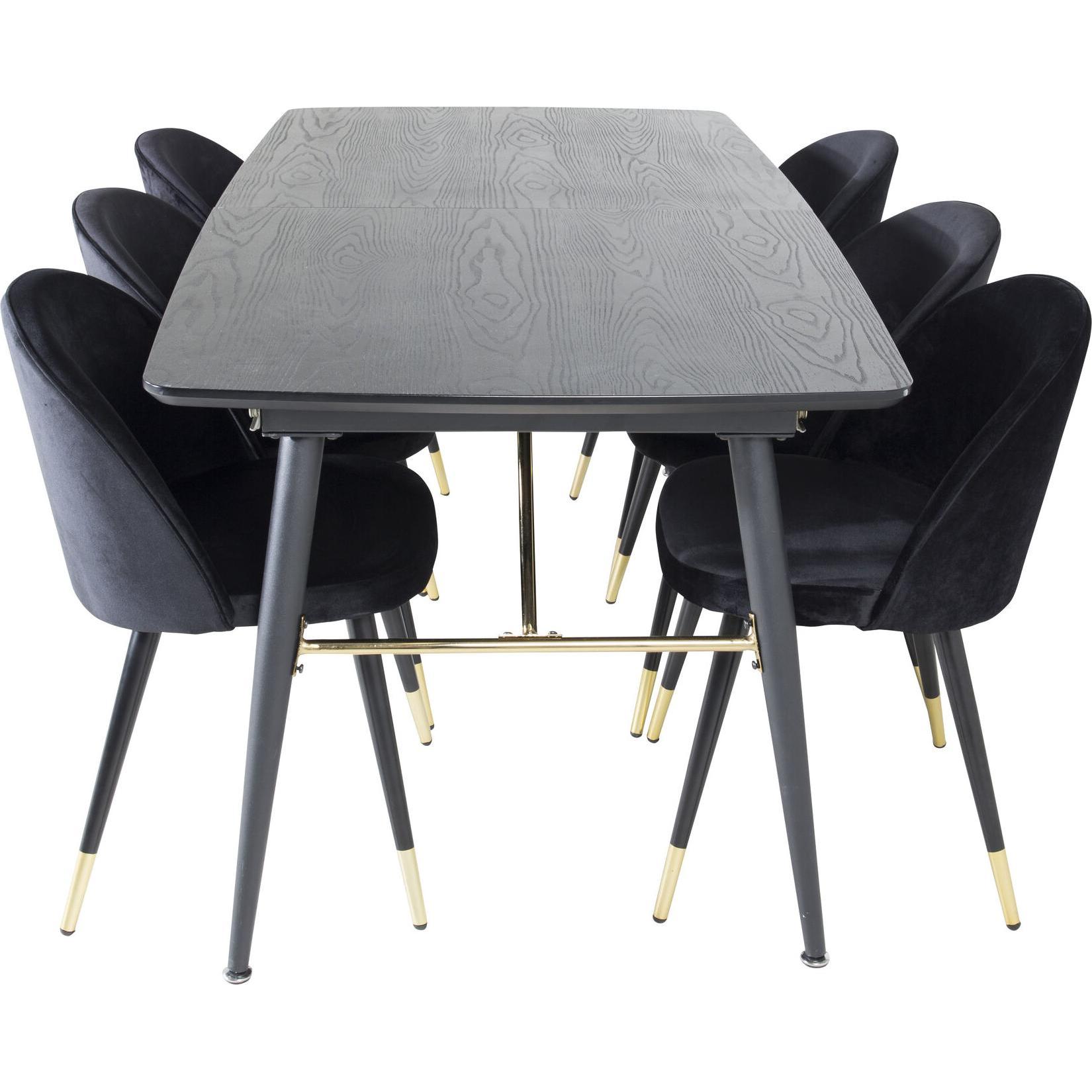 Venture Home, Esstisch, Gold, Velvet