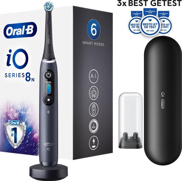 Actual product image Braun Oral-B iO Series 8N, electric toothbrush, black