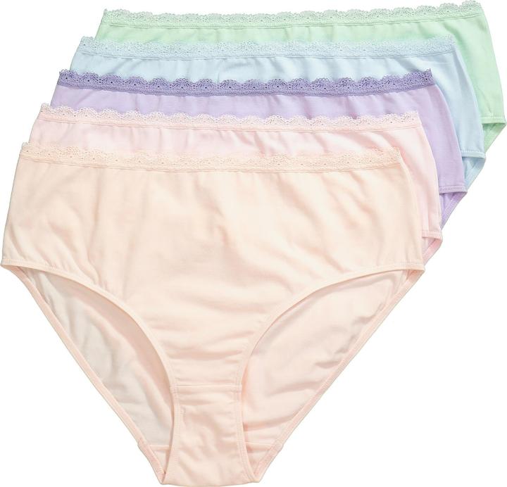 Produktbild Ulla Popken Midislips, 5er-Pack, Spitzenbund (68)