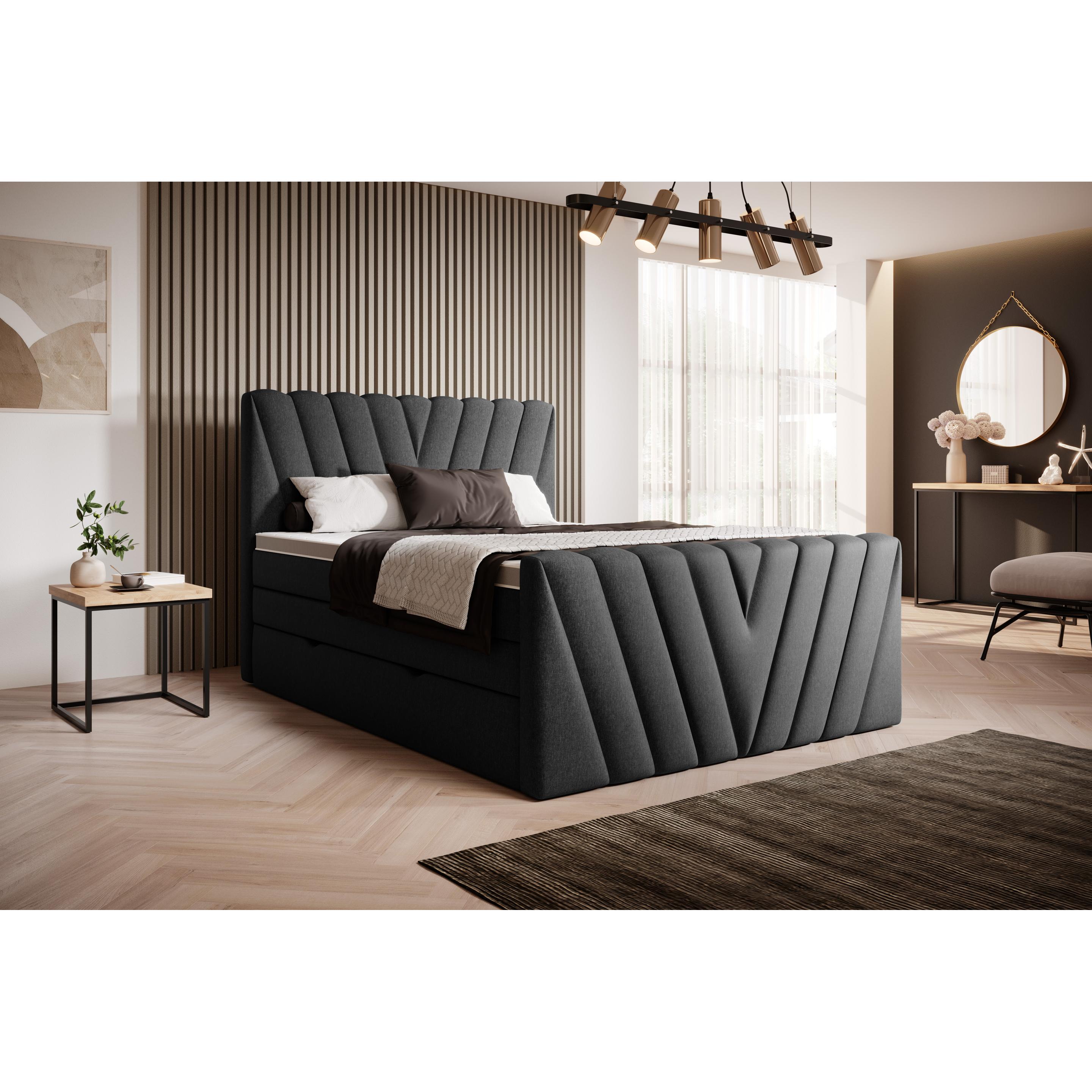 ELTAP, Boxspringbett, Candice mit Stauraum (180 x 200 cm)