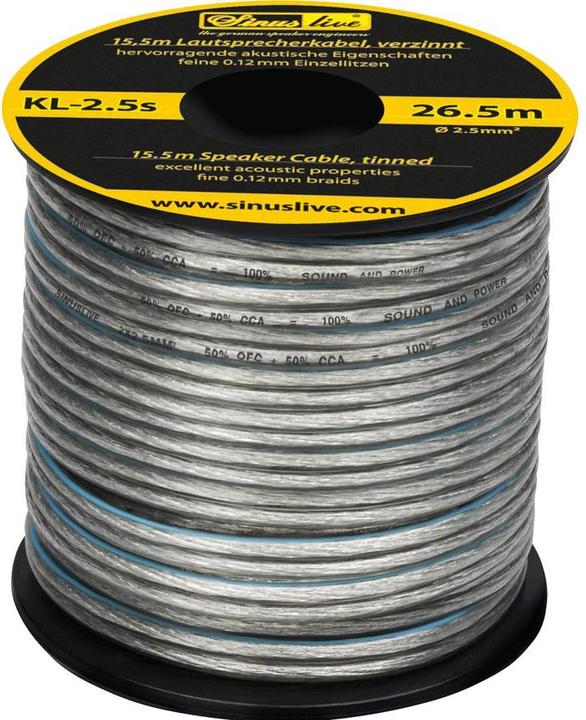 Actual product image Sinuslive KL-2,5S (15.50 m, 2.50 mm²)